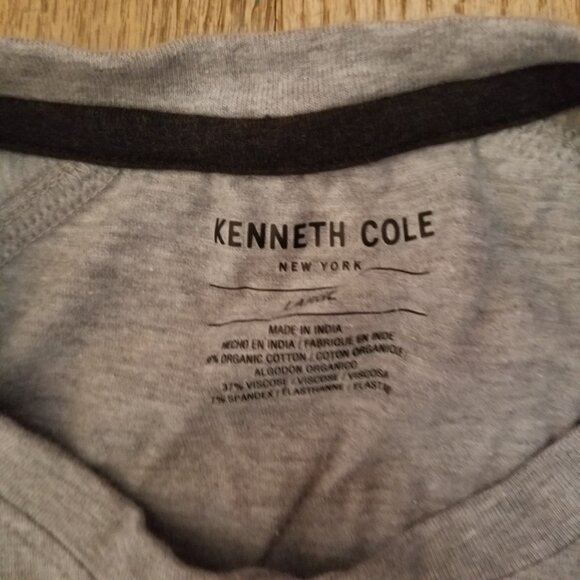 Kenneth Cole Gray Polo Shirt with Short Sleeves and Relaxed Fit - Picture 5 of 5